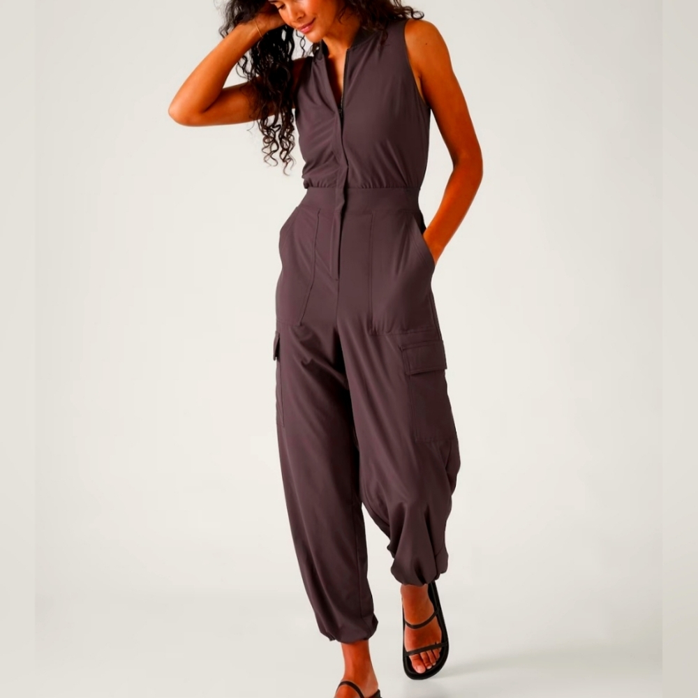 Athleta Brooklyn Utility Jumpsuit 12